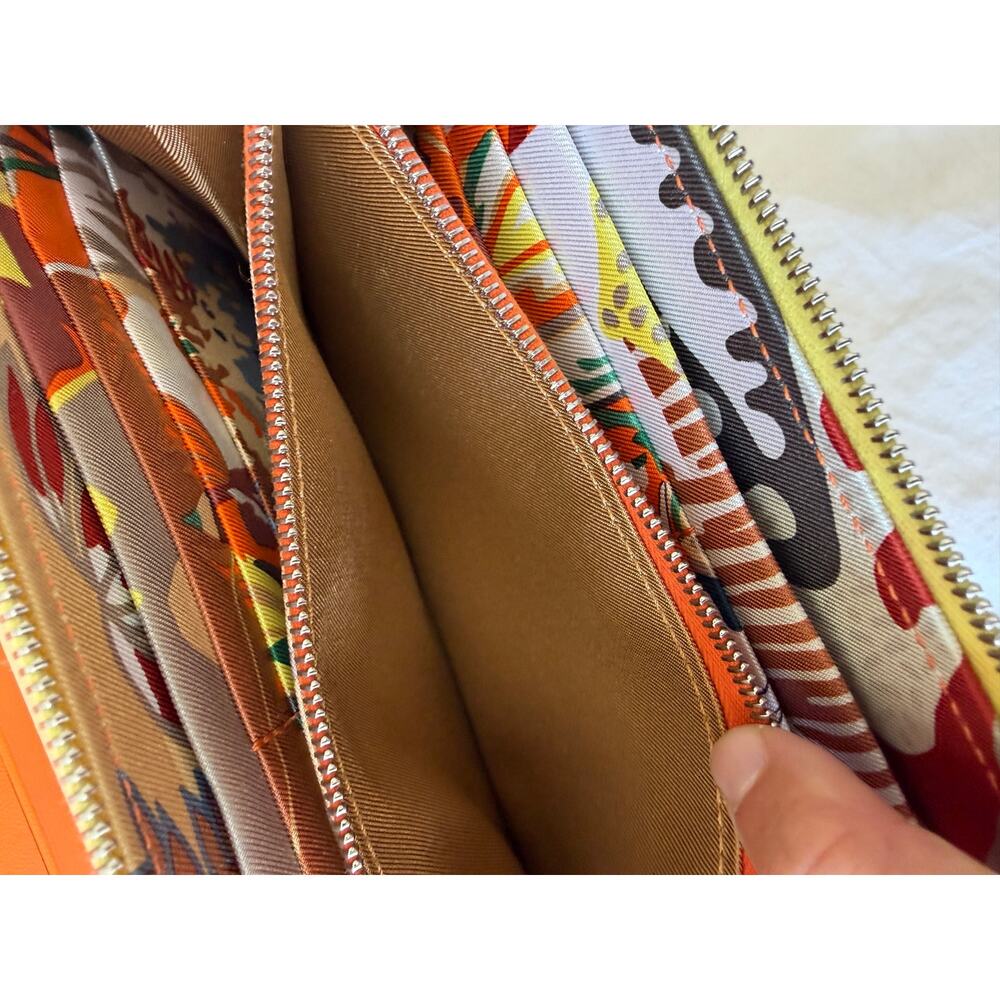 Hermès Azap Silk'In Long Wallet in Lime Evercolor Leather – Pristine with Box - Picture 4 of 10